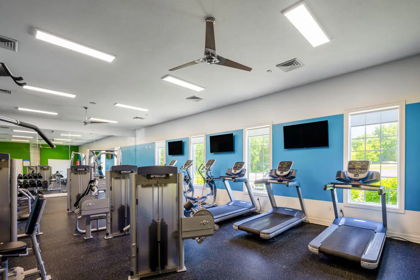 Fitness center to keep up your workout routine at Campus Pointe Apartments - Apartments near Kent State University